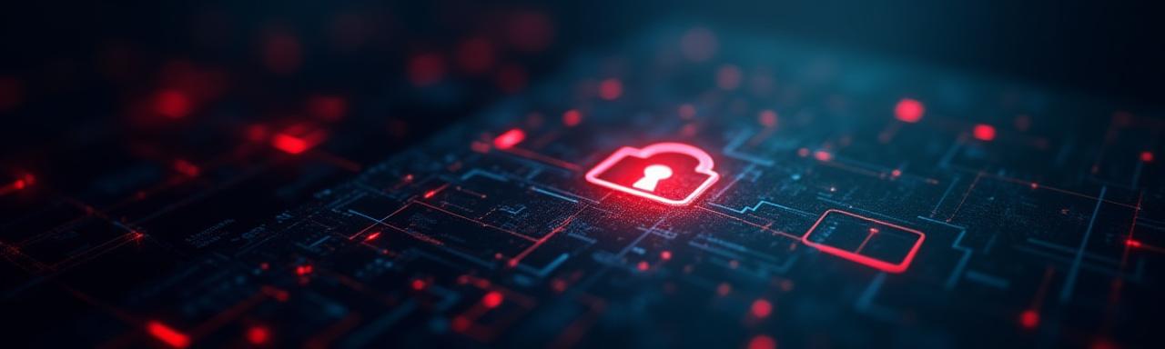 Immagine astratta che simboleggia accordi legali e codice binario, in tonalità scure con accenti rossi.